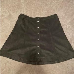 Suede skirt